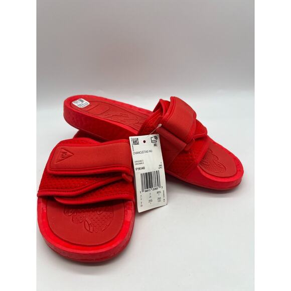 adidas Boost Slide Pharrell Active Red FY6140 Men's Size 7 New - Picture 5 of 12